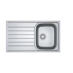 Franke Einbauspüle Spark, SKL 611-86 Edelstahl Leinen