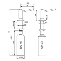 Franke Spülmittelspender Novita -FRANKE Geschäft franke spuelmittelspender novita3