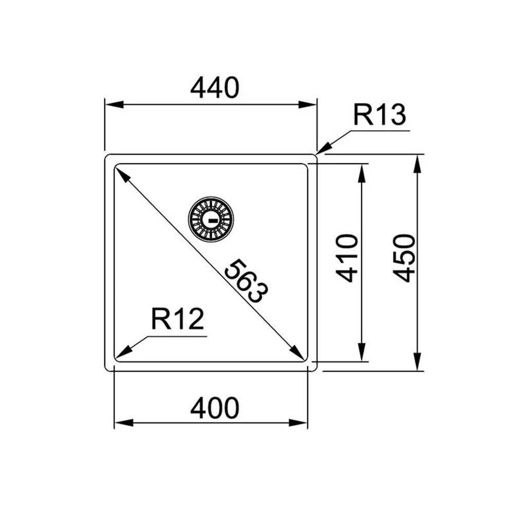 Franke Unterbaubecken Box BXX 110-40 Edelstahl 2 Franke Unterbaubecken Box BXX 110-40 Edelstahl – Bild 2