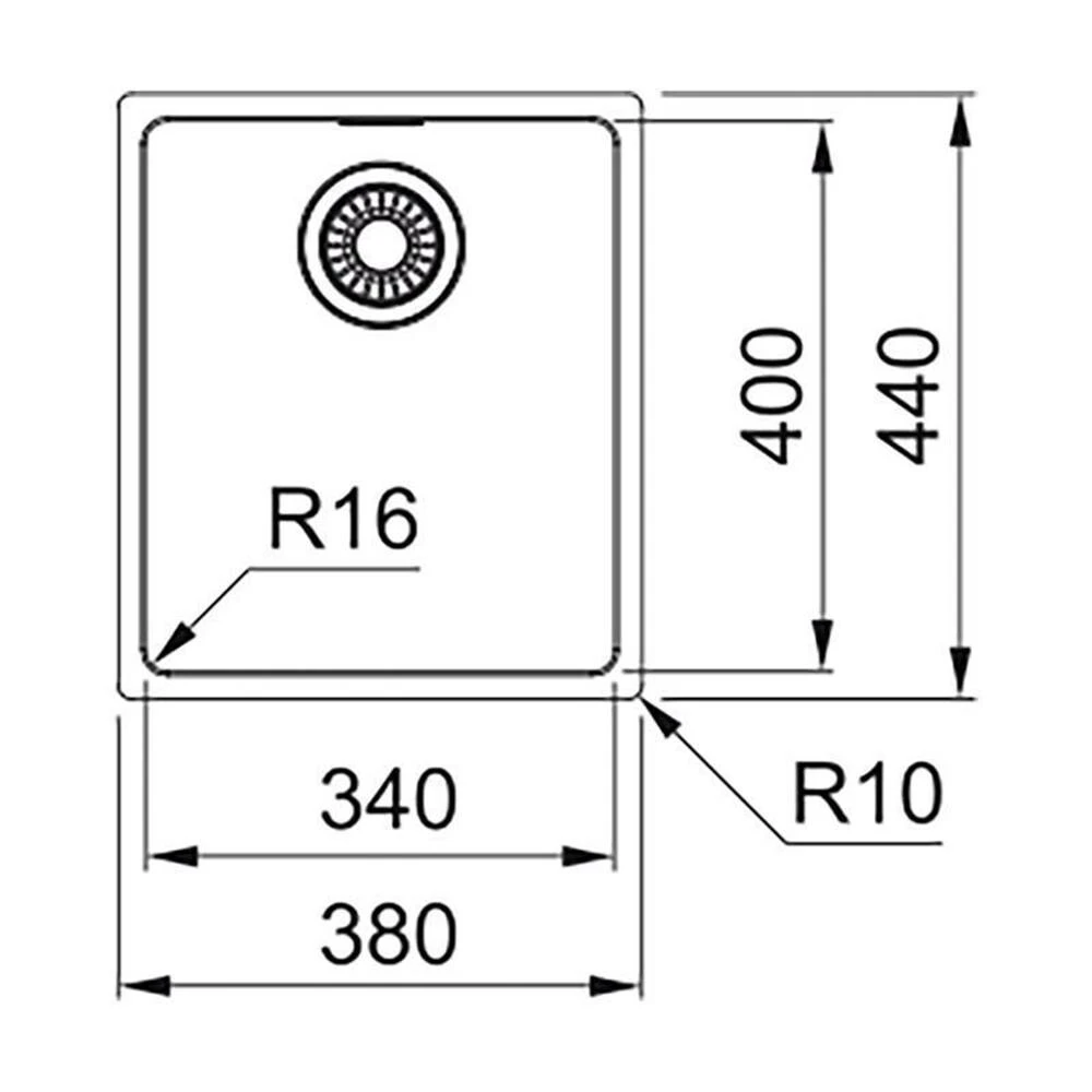 Franke Unterbaubecken Maris MRX 110-34 Edelstahl 2 Franke Unterbaubecken Maris MRX 110-34 Edelstahl – Bild 2