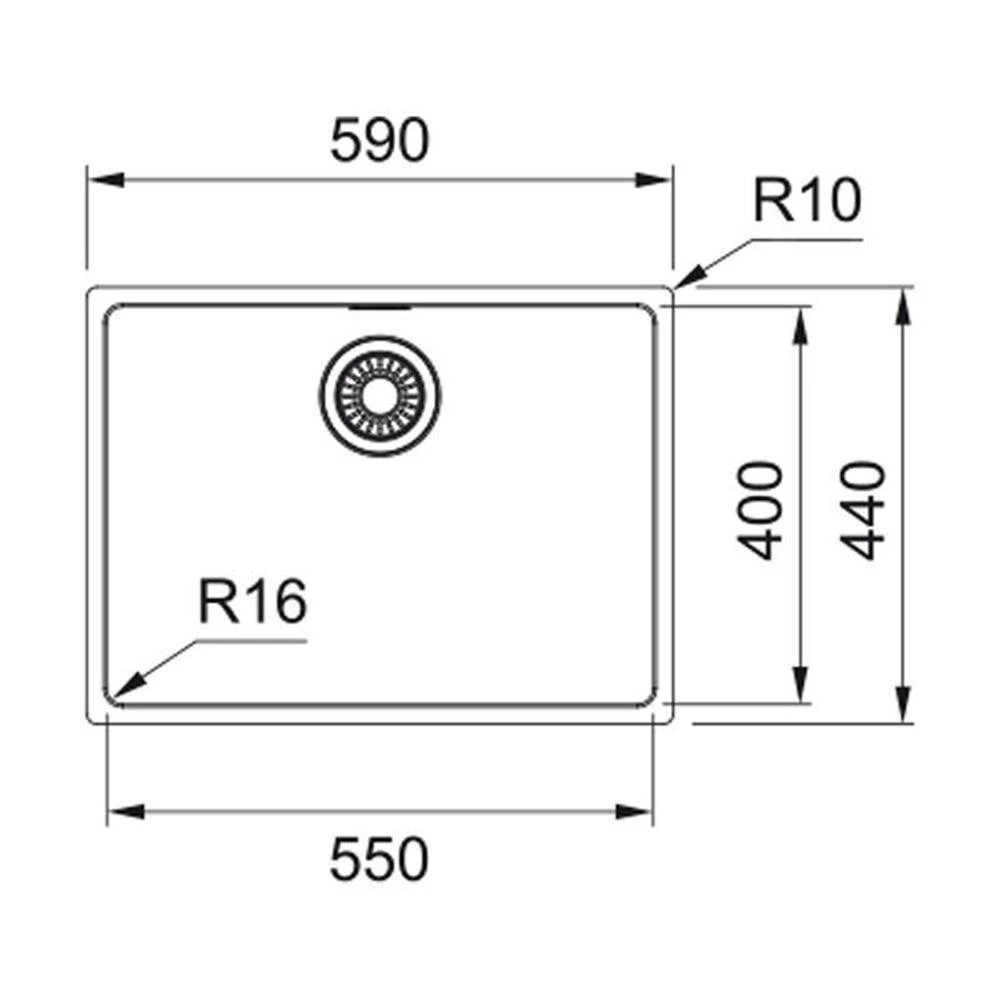 Franke Unterbaubecken Maris MRX 110-55 Edelstahl 2 Franke Unterbaubecken Maris MRX 110-55 Edelstahl – Bild 2