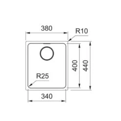 Franke Unterbaubecken Mythos MYX 110-34 Edelstahl Gebürstet -FRANKE Geschäft franke unterbaubecken mythos myx 110 34 edelstahl gebuerstet3