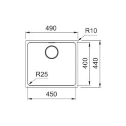 Franke Unterbaubecken Mythos MYX 110-45 Edelstahl Gebürstet -FRANKE Geschäft franke unterbaubecken mythos myx 110 45 edelstahl gebuerstet3