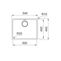 Franke Unterbaubecken Mythos MYX 110-50 Edelstahl Gebürstet -FRANKE Geschäft franke unterbaubecken mythos myx 110 50 edelstahl gebuerstet3
