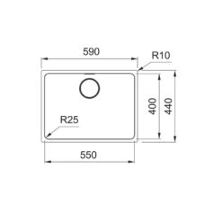 Franke Unterbaubecken Mythos MYX 110-55 Edelstahl Gebürstet -FRANKE Geschäft franke unterbaubecken mythos myx 110 55 edelstahl gebuerstet 13