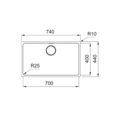 Franke Unterbaubecken Mythos MYX 110-70 Edelstahl Gebürstet -FRANKE Geschäft franke unterbaubecken mythos myx 110 70 edelstahl gebuerstet3