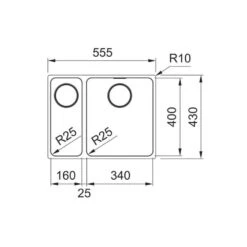 Franke Unterbaubecken Mythos MYX 160-34-16 Edelstahl -FRANKE Geschäft franke unterbaubecken mythos myx 160 34 16 edelstahl gebuerstet3