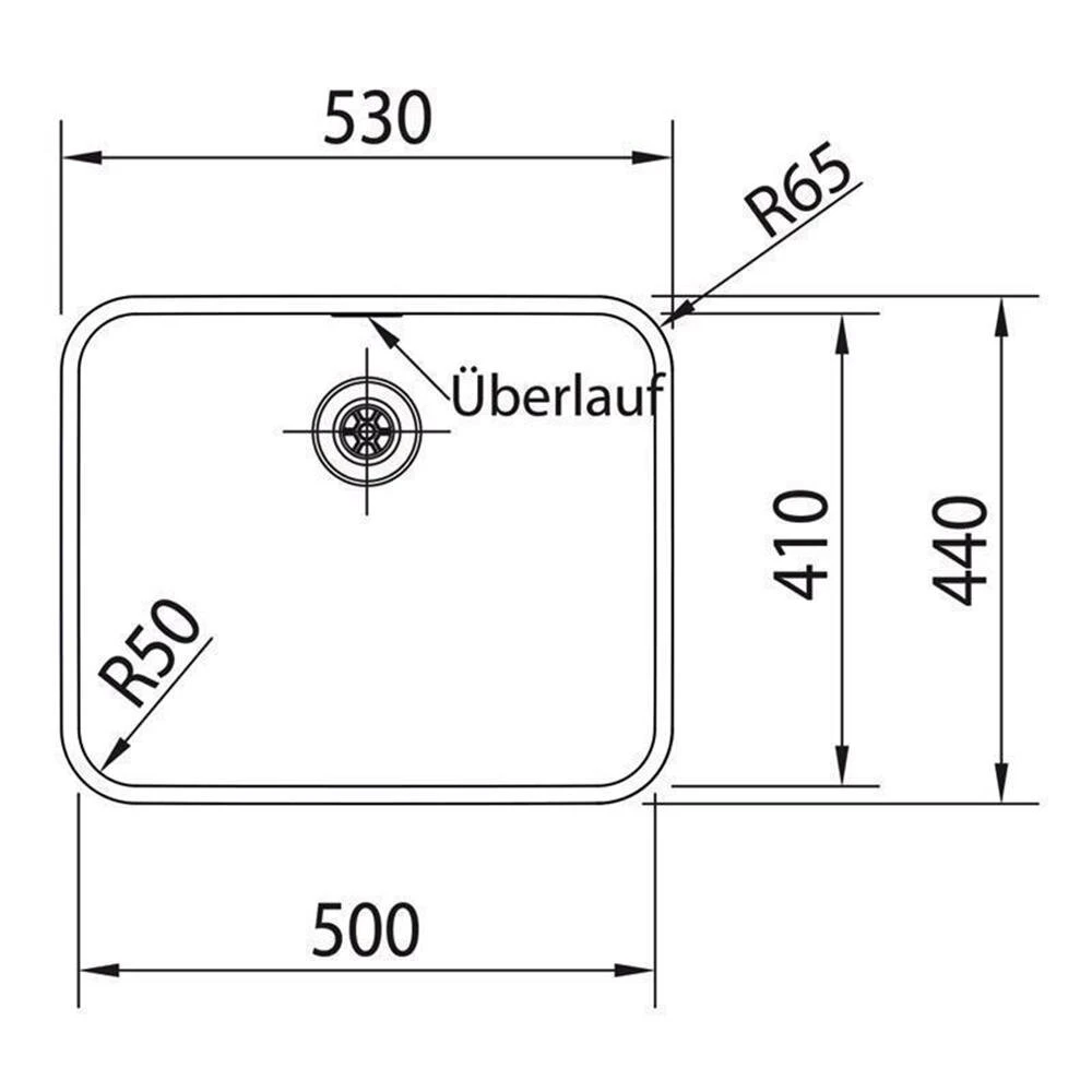 Franke Unterbauspüle Epos EOX 110-50 Edelstahl 3 Franke Unterbauspüle Epos EOX 110-50 Edelstahl – Bild 3