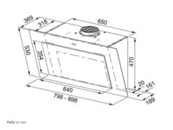 Franke Maris Pro FMA 907 BK Kopffreihaube 90 Cm Schwarz Matt -FRANKE Geschäft franke 330.0682.355 ms