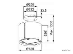 Franke Smart Suspended Inselhaube 42 Cm Schwarz Matt 9 Franke Smart Suspended Inselhaube 42 Cm Schwarz Matt -FRANKE Geschäft franke 345.0654.933 ms