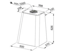 Franke Smart Deco FSMD 508 GY Wandhaube 50 Cm Light Grey -FRANKE Geschäft franke fsmd508 ms