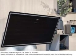 Franke 330.0591.716 Lago FLG 905 BK/DG Kopffreihaube 90 Cm Schwarz