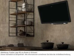 Franke 330.0591.716 Lago FLG 905 BK/DG Kopffreihaube 90 Cm Schwarz -FRANKE Geschäft franke lago flg szene2