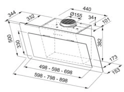 Franke 330.0591.773 Neo FNO 905 BK Kopffreihaube 90 Cm Schwarz -FRANKE Geschäft franke neo fno ms