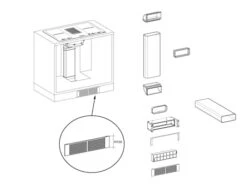 Franke 112.0539.570 Umluft-Set Sockelhöhe 100mm